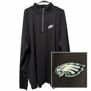 PHILADELPHIA EAGLES Adapt Eco Knit 1/4 Zip Pullover  Size 3XT  Cutter & Buck NEW